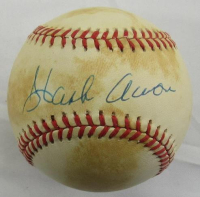 Hank Aaron Signed ONL 50th Anniversary Baseball (JSA) at PristineAuction.com