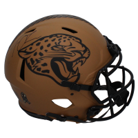 Trevor Lawrence Signed Jaguars Full-Size Authentic On-Field Salute to Service Alternate Speed Helmet (Fanatics) at PristineAuction.com