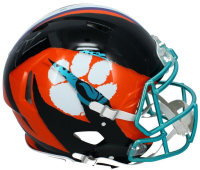 Trevor Lawrence Signed Jaguars / Clemson Tigers Full-Size Authentic On-Field Custom ECC Painted Speed Helmet (Fanatics) at PristineAuction.com