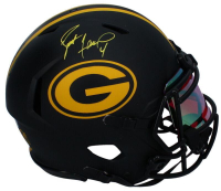 Brett Favre Signed Packers Full-Size Authentic On-Field Custom FSM Painted Speed Helmet (Beckett) at PristineAuction.com