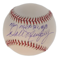 Dale Murphy Signed OML Baseball Inscribed "NL MVP 82, 83" (JSA) at PristineAuction.com