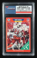Barry Sanders Signed 1989 Pro Set #494 RC Inscribed "Heisman 88" (Fanatics) at PristineAuction.com