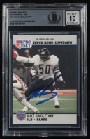 Mike Singletary Signed 1990-91 Pro Set Super Bowl 160 #93 (BGS | Auto 10) at PristineAuction.com