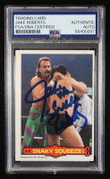 Jake "The Snake" Roberts Signed 1985-86 O-Pee-Chee WWF Series 2 #10 Snaky Squeeze! (PSA Authentic) at PristineAuction.com