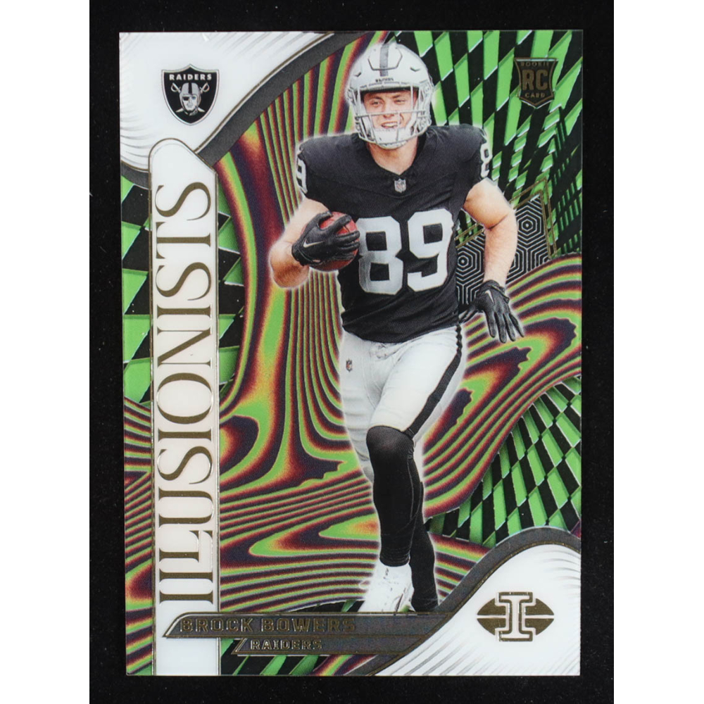 Brock Bowers 2024 Panini Illusions Illusionists #7 RC at PristineAuction.com