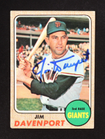 Jim Davenport Signed 1968 Topps #525 (Beckett) at PristineAuction.com