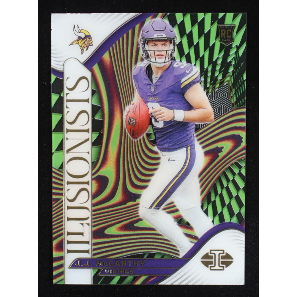 J.J. McCarthy 2024 Panini Illusions Illusionists #8 RC at PristineAuction.com