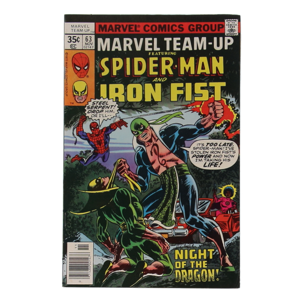 1977 "Marvel Team-Up" Issue #63 Marvel Comic Book at PristineAuction.com