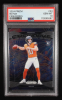 Bo Nix 2024 Panini Prizm Fireworks #23 RC (PSA 10) at PristineAuction.com