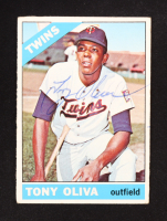 Tony Oliva Signed 1966 Topps #450 (Beckett) at PristineAuction.com