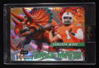 Cameron Ward 2024 Wild Card Alumination Dino-Might Triceratops Lava #DMTRI1-CW #09/10 RC at PristineAuction.com