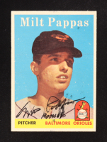 Milt Pappas Signed 1958 Topps #457 RC (Beckett) at PristineAuction.com