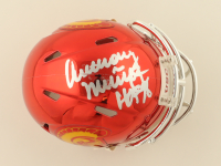 Anthony Munoz Signed USC Trojans Chrome Speed Mini Helmet Inscribed "HOF 98" (Beckett & JSA) at PristineAuction.com