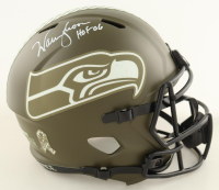Warren Moon Signed Seahawks Full Size Salute To Service Alternate Speed Helmet Inscribed "HOF 06" (Beckett) at PristineAuction.com