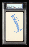 Donald Trump Signed 3x5 Index Card (PSA) at PristineAuction.com