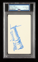 Donald Trump Signed 3x5 Index Card Inscribed "Best Wishes" (PSA) at PristineAuction.com