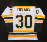 Tim Thomas Signed Jersey Inscribed "2011 SC Champs" (JSA) at PristineAuction.com