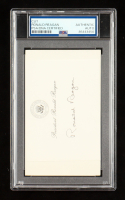 Ronald Reagan Signed Index Card (PSA) at PristineAuction.com