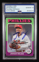 Johan Rojas Signed 2024 Topps Heritage #171 RC (PSA | Autograph Graded 10) at PristineAuction.com