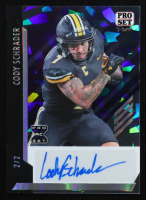 Cody Schrader 2024 Leaf Pro Set Pure Autograph Clear Crystal #BACS1 #2/2 RC at PristineAuction.com