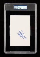 Leonardo DiCaprio Signed 4x6 Index Card (PSA) at PristineAuction.com