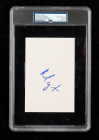 Margot Robbie Signed 4x6 Index Card (PSA) at PristineAuction.com