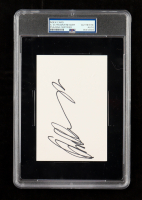 Arnold Schwarzenegger Signed 4x6 Index Card (PSA) at PristineAuction.com