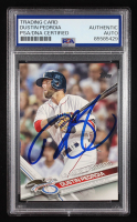 Dustin Pedroia Signed 2017 Topps #321 LL (PSA Authentic) at PristineAuction.com