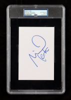 Michael Keaton Signed 4x6 Index Card (PSA) at PristineAuction.com