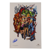 Stan Lee Signed Marvel 13x19 Fine Art Print (PSA) at PristineAuction.com