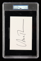Uma Thurman Signed 4x6 Index Card (PSA) at PristineAuction.com