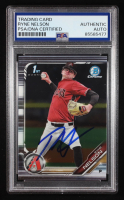 Ryne Nelson Signed 2019 Bowman Chrome Draft #BDC147 RC (PSA Authentic) at PristineAuction.com