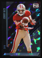 Jerry Rice 2024 Leaf Pro Set Pure Clear Platinum Crystal #54 #2/5 at PristineAuction.com