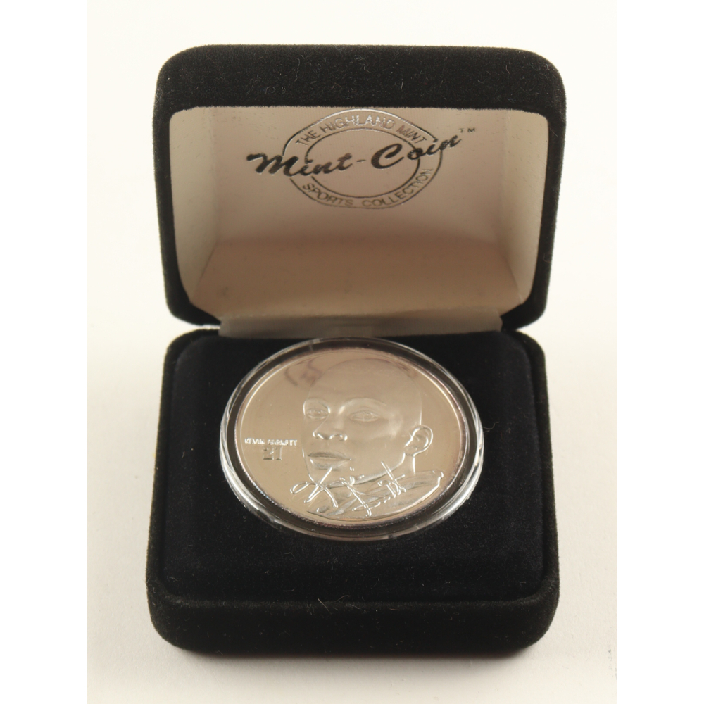 Kevin Garnett LE The Highland Mint 1 Troy Oz .999 Fine Silver Commemorative Bullion Round at PristineAuction.com
