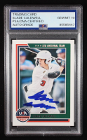 Slade Caldwell Signed 2022 USA Baseball Stars and Stripes #75 RC (PSA | Autograph Graded 10) at PristineAuction.com