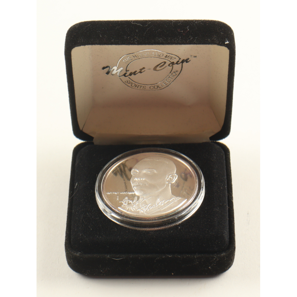 Anfernee Hardaway LE The Highland Mint 1 Troy Oz .999 Fine Silver Commemorative Bullion Round at PristineAuction.com