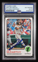 Jake McCarthy Signed 2022 Topps Heritage #616 RC (PSA Authentic) at PristineAuction.com