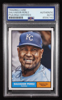 Salvador Perez Signed 2024 Topps Archives #80 (PSA Authentic) at PristineAuction.com