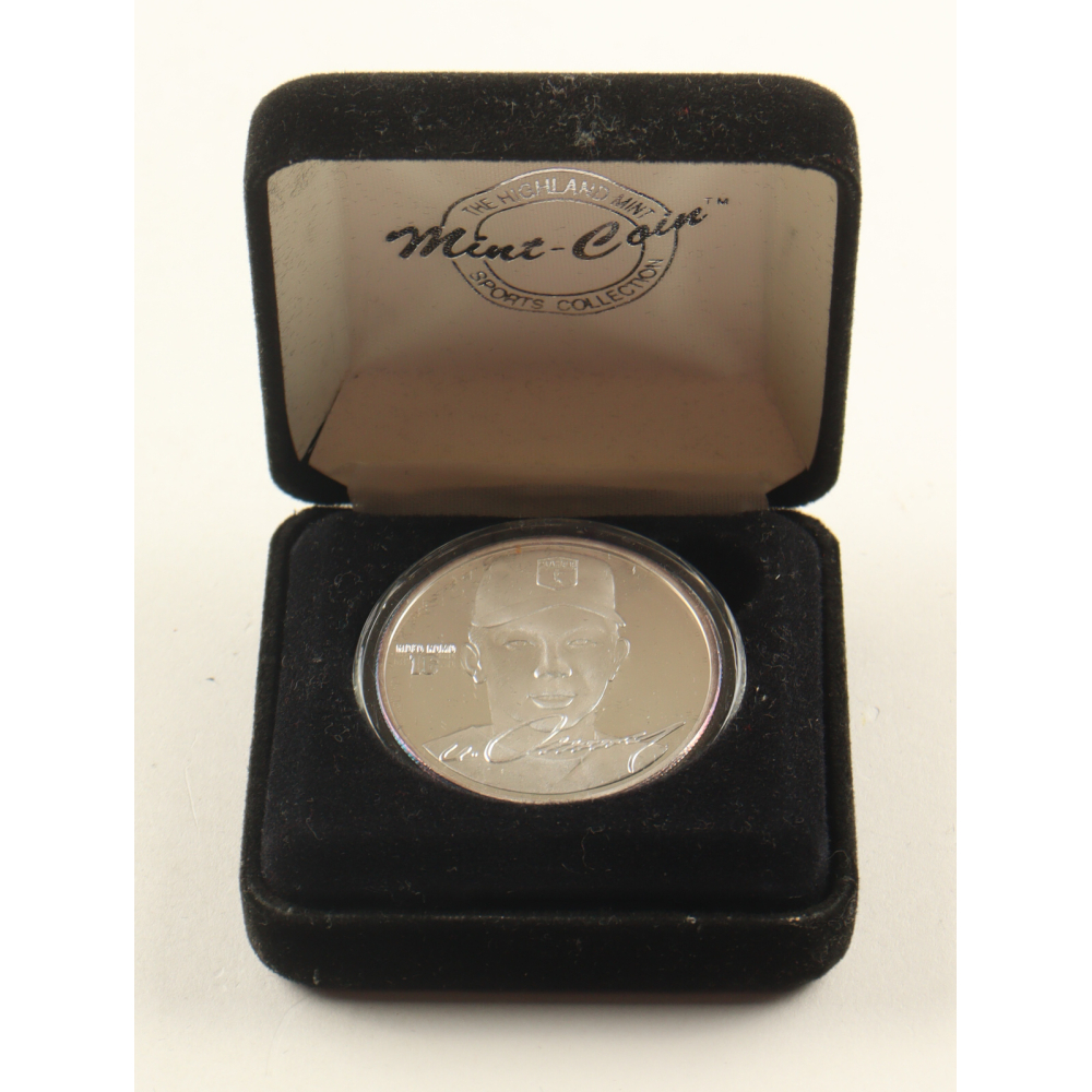 Hideo Nomo LE The Highland Mint 1 Troy Oz .999 Fine Silver Commemorative Bullion Round at PristineAuction.com