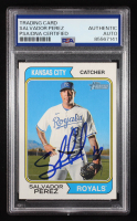 Salvador Perez Signed 2023 Topps Heritage #13 (PSA Authentic) at PristineAuction.com
