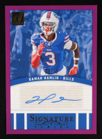Damar Hamlin 2024 Donruss Signature Series Purple Auto #25 #06/10 at PristineAuction.com