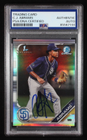 CJ Abrams Signed 2019 Bowman Chrome Draft Refractors #BDC85 RC (PSA Authentic) at PristineAuction.com