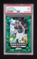 Rome Odunze 2024 Panini Prizm Emergent Green Ice #11 RC (PSA 9) at PristineAuction.com