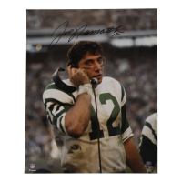 Joe Namath Signed Jets 16x20 Photo (AIV & Namath) at PristineAuction.com