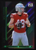 Will Howard 2024 Leaf Pro Set Pure Clear Green Holo #107 #11/25 at PristineAuction.com
