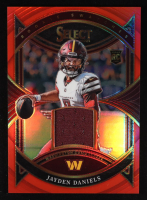 Jayden Daniels 2024 Select Rookie Swatches Prizm Red #20 RC at PristineAuction.com
