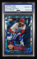 Matt Strahm Signed 2023 Topps Chrome Update Aqua Blue Lava Lamp Refractors #USC104 #130/175 (PSA | Autograph Graded 10) at PristineAuction.com