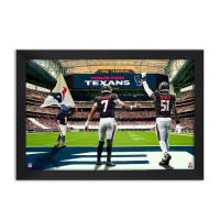 C.J. Stroud & Will Anderson Jr. Texans Custom Framed Art Print at PristineAuction.com