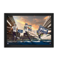 Sam Darnold & Jaxon Smith-Njigba Seahawks Custom Framed Art Print at PristineAuction.com