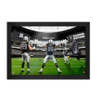 Brock Bowers & Maxx Crosby Raiders Custom Framed Art Print at PristineAuction.com